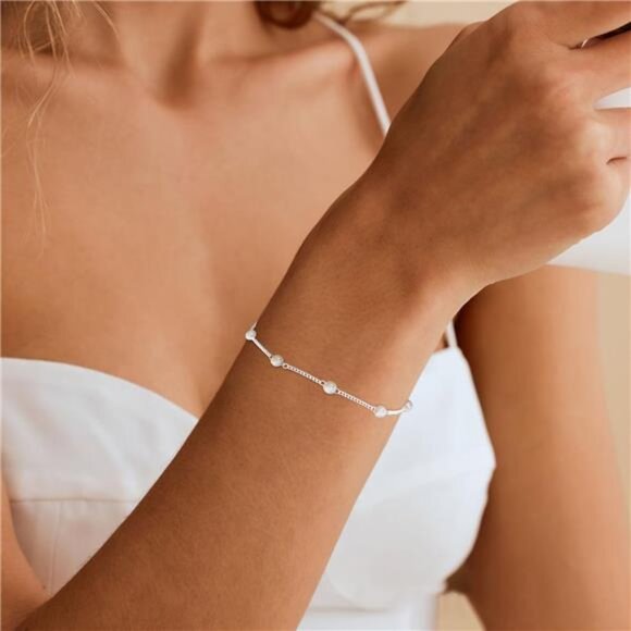 Pearl Layered Choker Necklace earrings bracelet set for women wedding jewelry - Picture 5 of 7